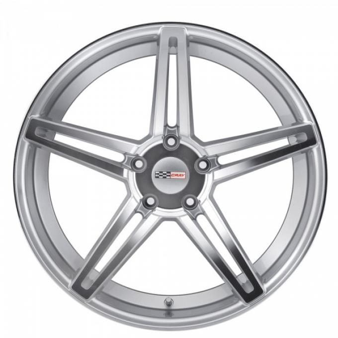 Corvette Wheel, Cray Brickyard, 20x11,  Rear Only, Silver, 2014-2015