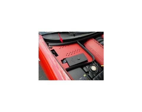 Corvette Battery Den Cover, Red, 1997-2004