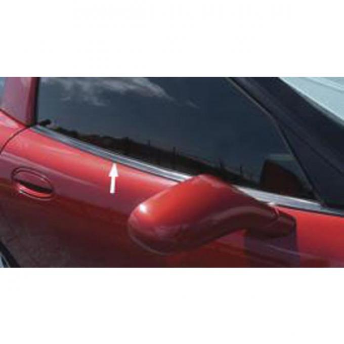 Corvette Door Window Seal,Fixed Roof Coupe/Z06 Outer,Upper,1999-2004