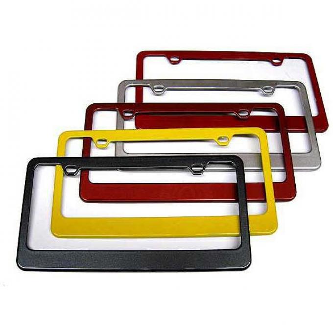 Painted Body Color Rear License Plate Frames, 2014-2017