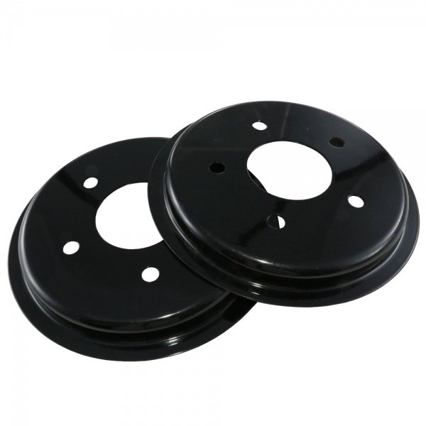 Corvette Brake Rotor Hub Covers, Black, For Cars With Z51 & F55 Option