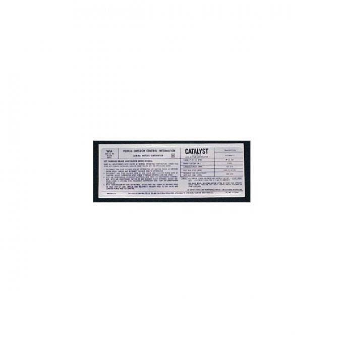 Corvette Emission Control Decal, L48, California, 1978