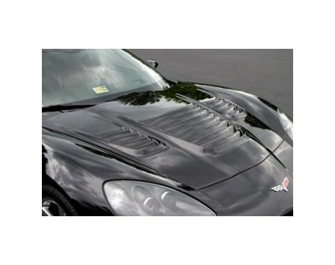 Corvette Hood, World Challenge Louvered Replica, 2005-2013