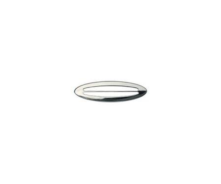 Corvette Side Marker Light Louvers, Rear, Chrome, 1997-2004