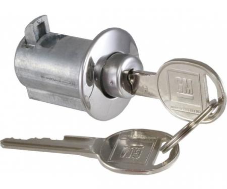 Max Performance Rear Center Storage Compartment Lock, With Key| PY168 Corvette 1969-1977
