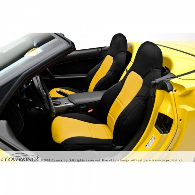 Corvette Grand Sport, Z06, & ZR1 Coverking Neosupreme Seat Cover, With Manual Passenger Seat With Side Airbag, 2006-2011
