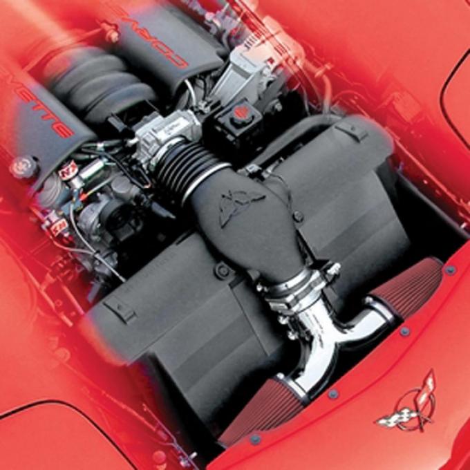 Corvette Intake, Dual Air System, Chrome Plated, 1997-2000