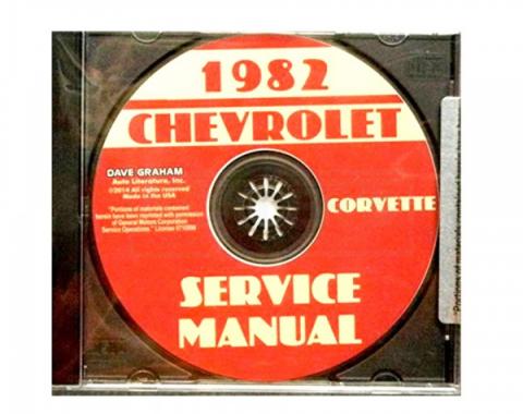 Corvette Factory Service Manual, PDF CD-ROM, 1982