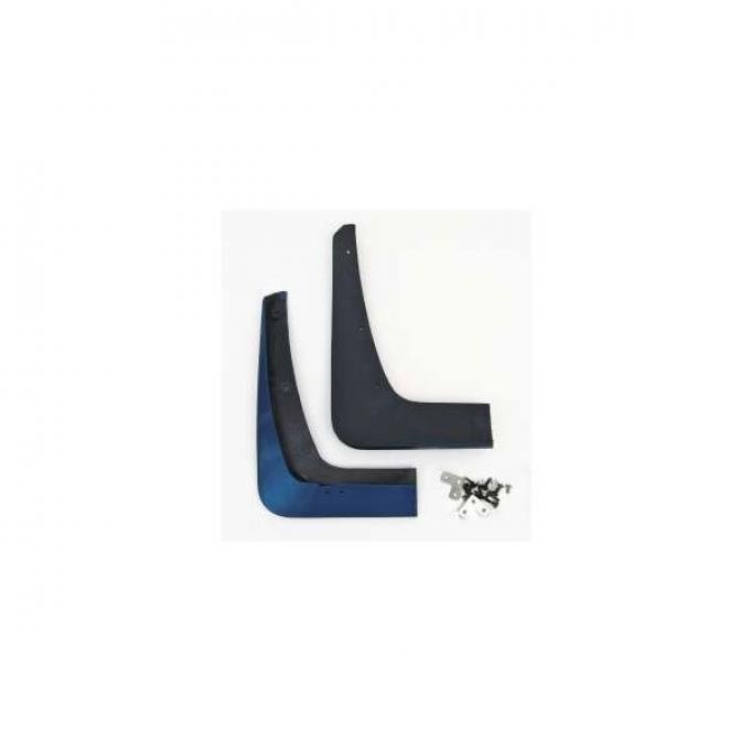 Corvette Splash Guards, Body Contoured, Front, Jetstream Blue, Altec, 2008-2013