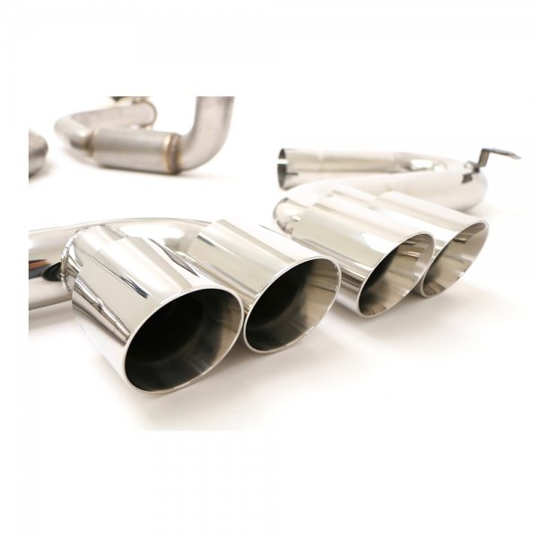 Corvette B&B Exhaust System, C5 Bullet Quad Round Tips, 19972004
