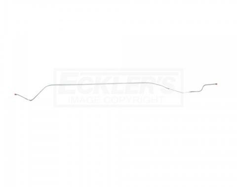 Corvette Front To Rear Brake Lines, Power Brakes, 1/4 Inch Tubing, Stainless Steel, 1965-1966