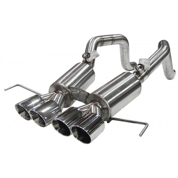 Corvette Bullet 3" Stainless Exhaust, Oval Quad Tips, Billy Boat, C7