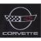 Corvette C4 1991-1996 Women's Custom Embroidered Pima Cotton Polo, Black, S-4X