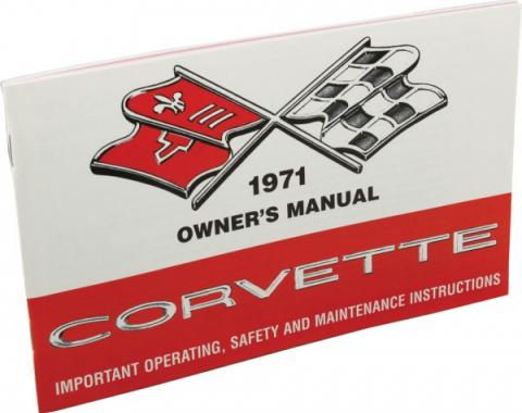 Corvette Owners Manual, 1971
