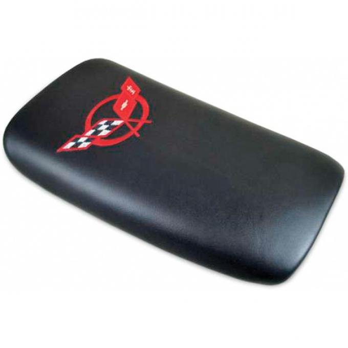 Corvette America 2001-2004 Chevrolet Corvette Embroidered Console Lid Torch Red with Z06 Logo 46809