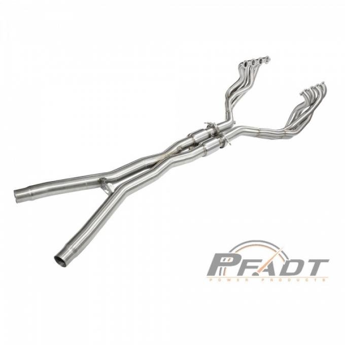 Corvette PFADT Street Tri-Y Long Tube Header & X-Pipe, 2005-2008