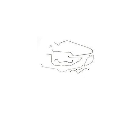 Corvette Brake Line Kit, Without Power Brakes, Steel, 1970-1973