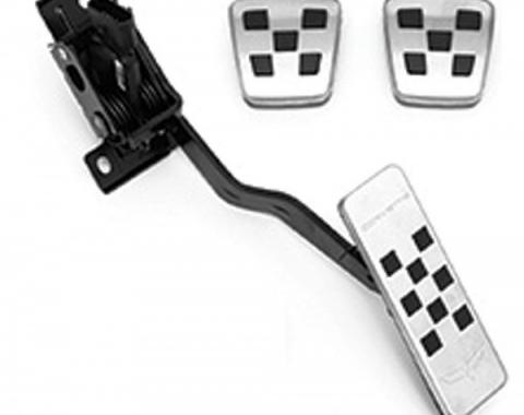 Corvette Pedal Covers, Gas, Brake & Clutch, With Manual Transmission, 2005-2013