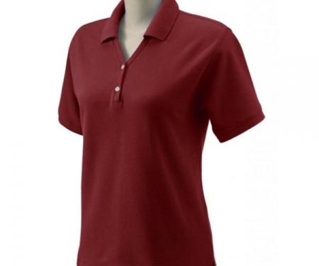 C3 1969-1972 Women's Custom Embroidered Pima Cotton Polo, Red, S-4X