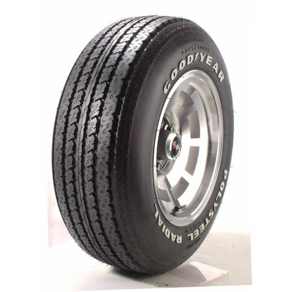 Corvette Tire, Goodyear, Polysteel Radial, P22570R15,Large Raised