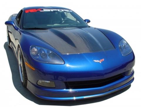 Corvette - RK Sport, Supercharger Hood, Carbon Fiber, 2005-2013
