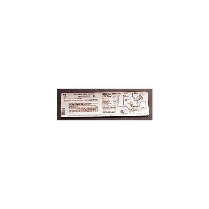 Corvette Emisson Control Decal, For Cars With Manual Transmission, U.S., 1981