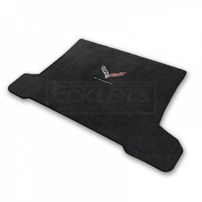 Lloyd Mats, Black Cargo Mats, Jet Flag With Stingray Script| V0702127-127 JET Corvette Stingray Convertible Only 2014-2017