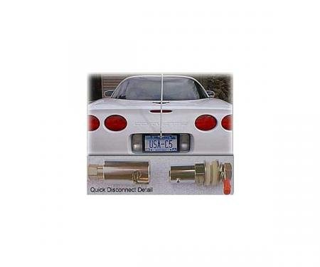 Corvette CB NGP Antenna System, With Quick Disconnect & Black Antenna Mast, 1997-2004