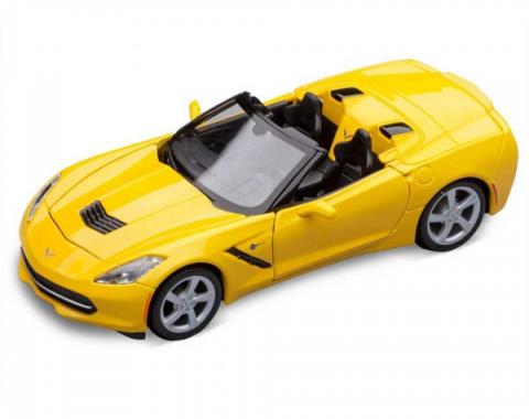 Corvette Yellow Stingray Convertible Die-Cast Model