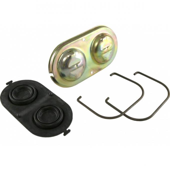 Corvette Correct Vented Master Cylinder Cap with Gasket and Bails, 1967-1982