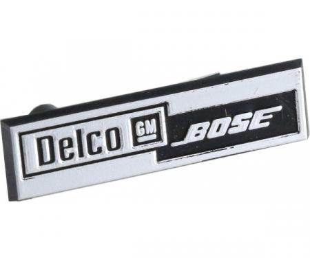Speaker Emblem, Delco-Bose, Good Quality, 1984-1989