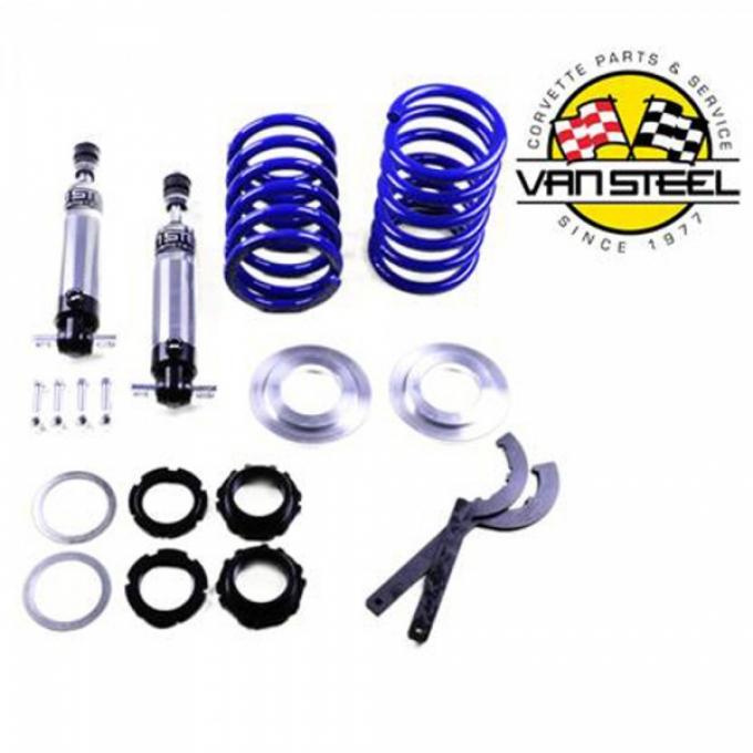 Van Steel Coilover Shock Kit, Front, Single Adjustable, 450 Lb. Spring| FSC-03-550 Corvette 1963-1982