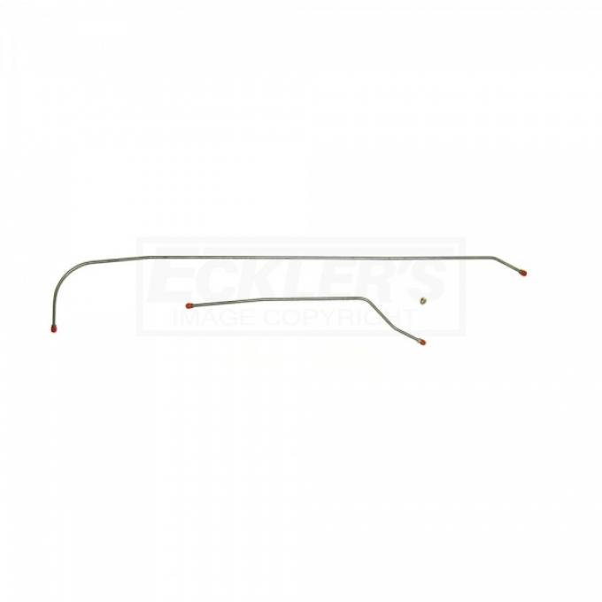 Fuel Tank To Pump Lines, Two Piece, One Union, Stainless Steel, 1955