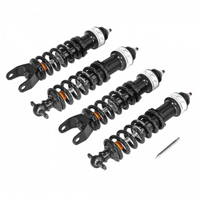 Corvette aFe Control Johnny O'Connell Black Series Single Adjustable Coilover System, 1997-2013