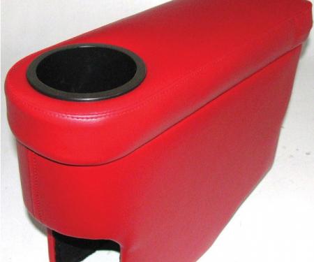 Corvette Center Console, Custom, With Cup Holder, Black, 1963-1966