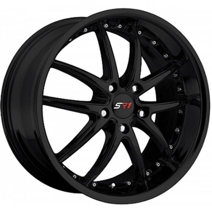 Corvette Wheel Package, Gloss Black, Apex Series, 18" Front, 19" Rear, 1997-2013