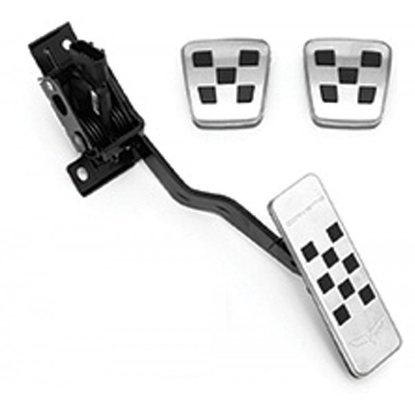 Corvette Pedal Covers, Gas, Brake & Clutch, With Manual Transmission