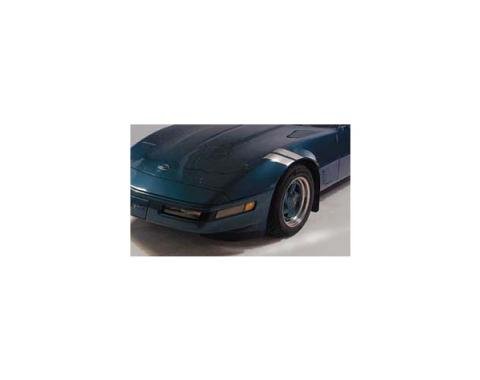 Corvette Front Fender Accent Stripes, Silver, 1984-1996