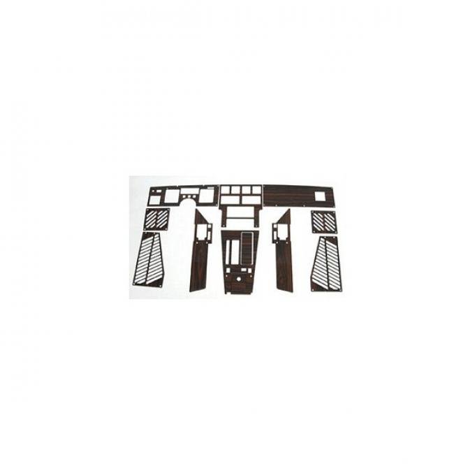 Corvette Dash & Trim Kit, For Cars With Automatic Transmission, Coupe, Rosewood, 1988-1989