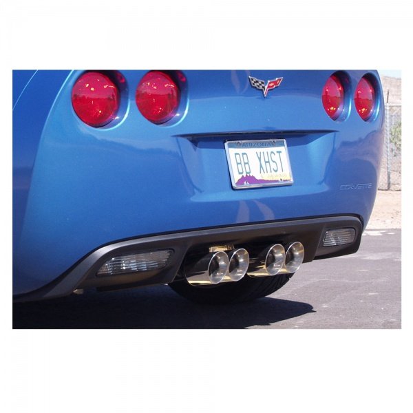 Chevy C6 Corvette Z06 ZR1 Fusion Gen. 3 Axle Back Exhaust System (Round Tips), 20062013