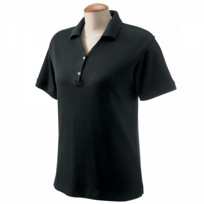 Corvette C3 1977-1979 Women's Custom Embroidered Pima Cotton Polo, Black, S-4X