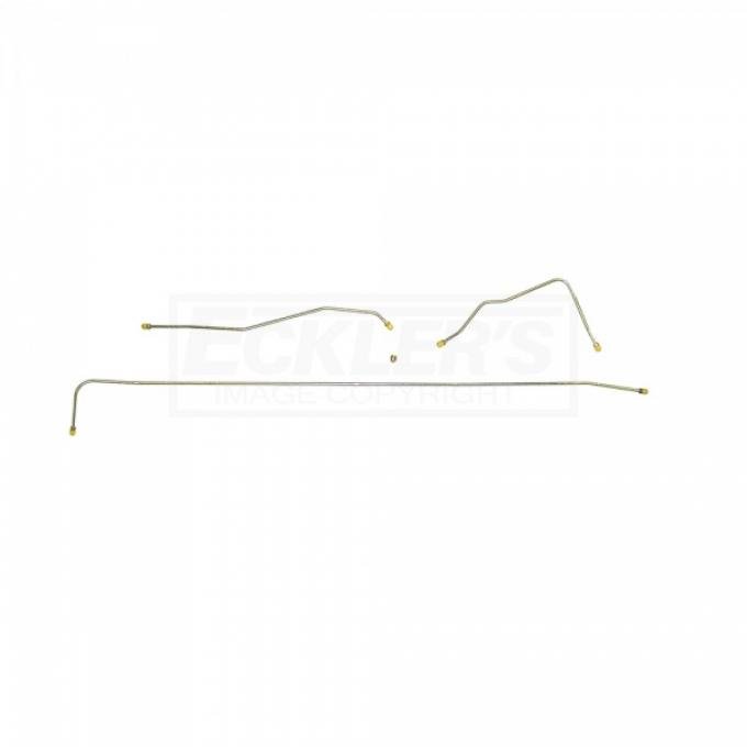 Fuel Tank To Pump Lines, Three Piece, Two Union, 5/16 Inch, Stainless Steel, 1956