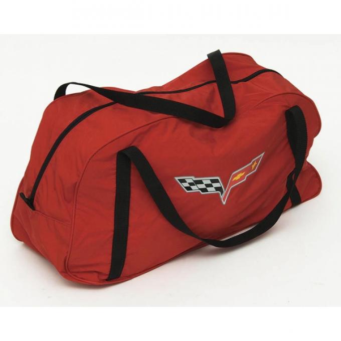 Corvette Duffle Bag, Red, With C6 Logo