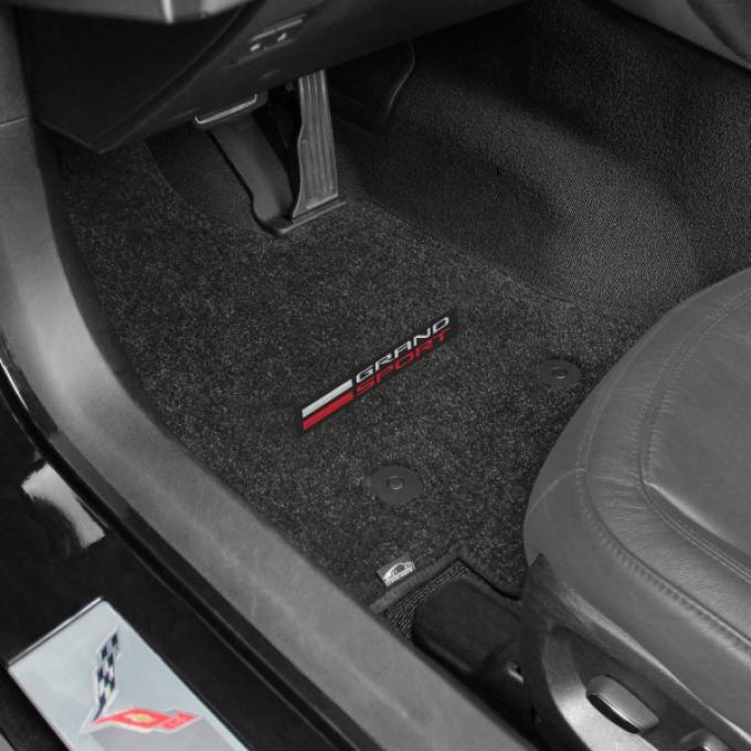 Lloyd Mats, Dark Grey Floor Mats With Grand Sport Script| 600302 Corvette Stingray Only 2014-2017
