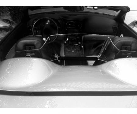 Corvette Wind Restrictor, Clear Or Tinted, Convertible, 1998-2004