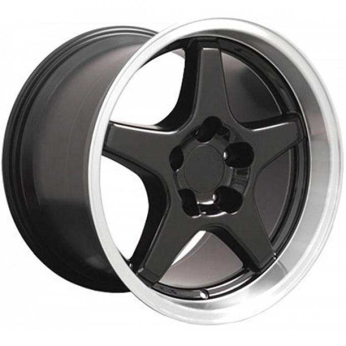 Corvette 17X11 ZR1 Style Deep Dish Wheel, Black, 19881996 Corvette Depot