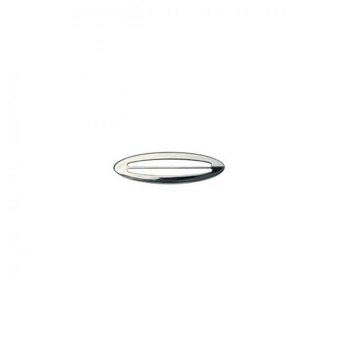 Corvette Side Marker Light Louvers, Rear, Chrome, 1997-2004