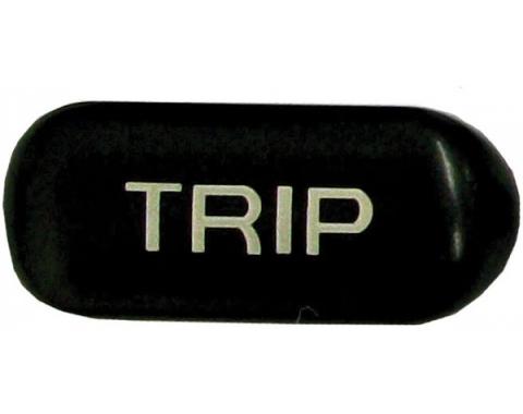 Corvette Button, Trip, Black/White, 1994-1996