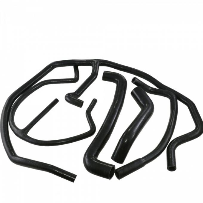 Corvette Radiator Hose Kit, Silicone, Black, 2005-2013