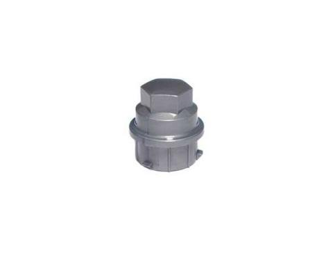 Corvette Lug Nut Cap, Plastic, Gray, Factory Style, 2000-2004